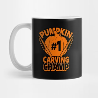 Halloween Pumpkin Carving Champion Mug